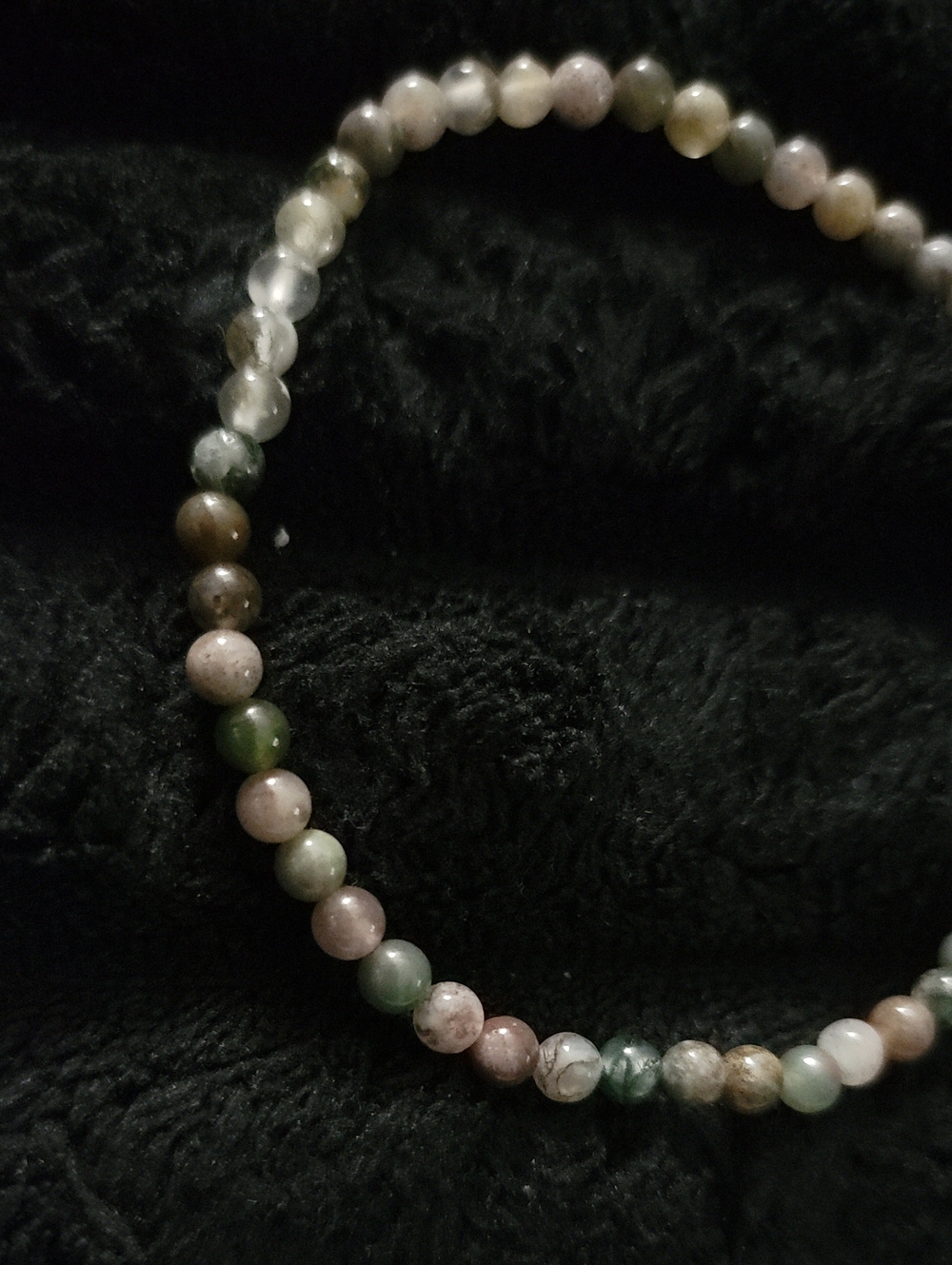 Multicolor Natural Stone Beaded Bracelet — Earth Tones